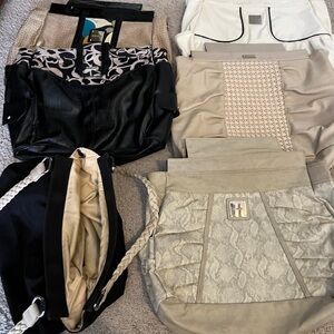 MICHI Black and Gray Shoulder Bags